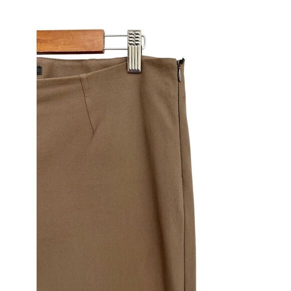 Theory Belisa Cropped New Recovery Trouser Pant Brown Size 12 - Picture 7 of 11
